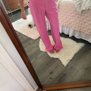 ALO Yoga Pink Wide-Leg Lounge Pants